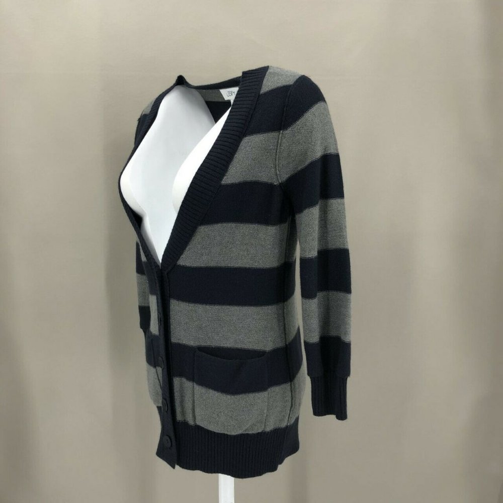 Ann Taylor Loft Striped Button Down Cardigan Sz S - Picture 3 of 6
